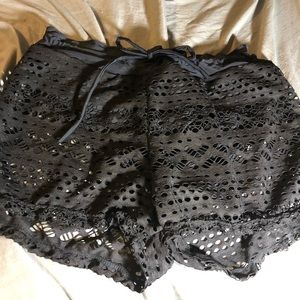 Black Bathing Suit Shorts